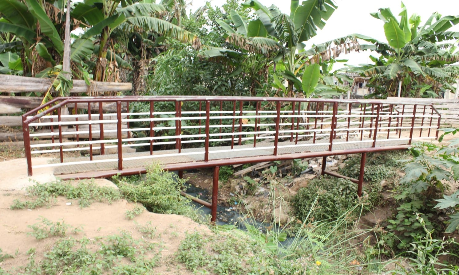 Construction of footbridge at Brahabebome Ato Plans