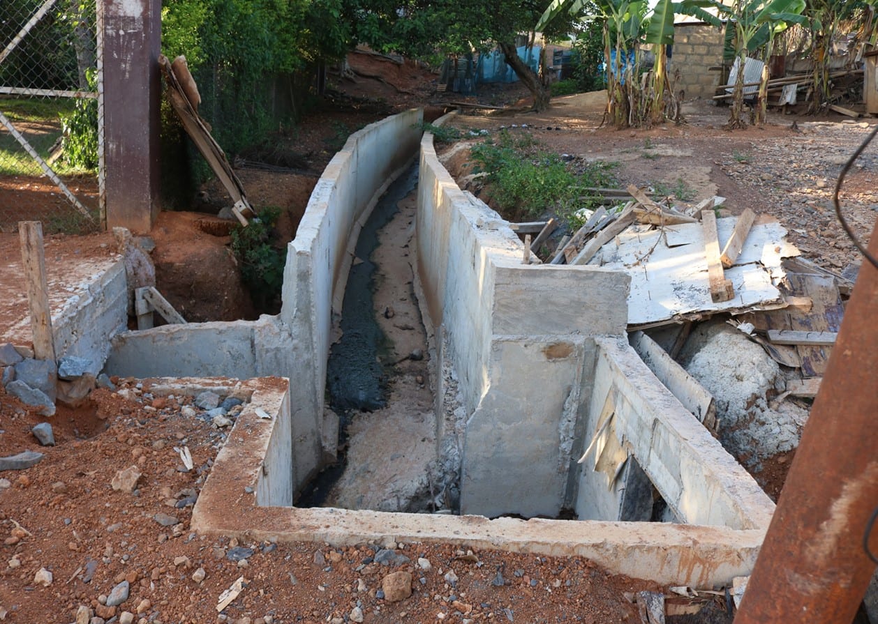 Construction Of Drains At Akaporiso