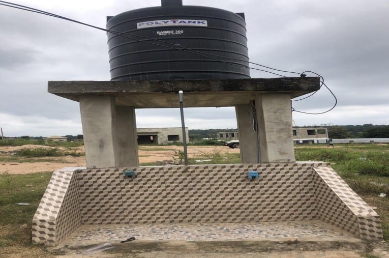2No. Running water with polytank at Abofour Market Centre