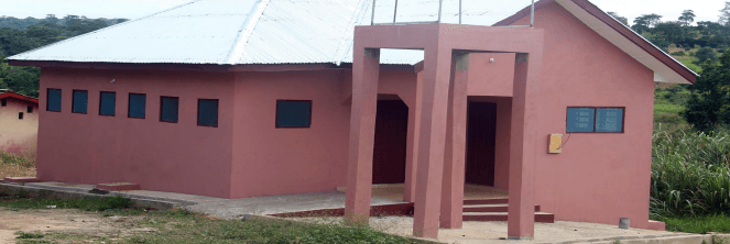 Construction of 8-seater Water Closet toilet at Nsuta