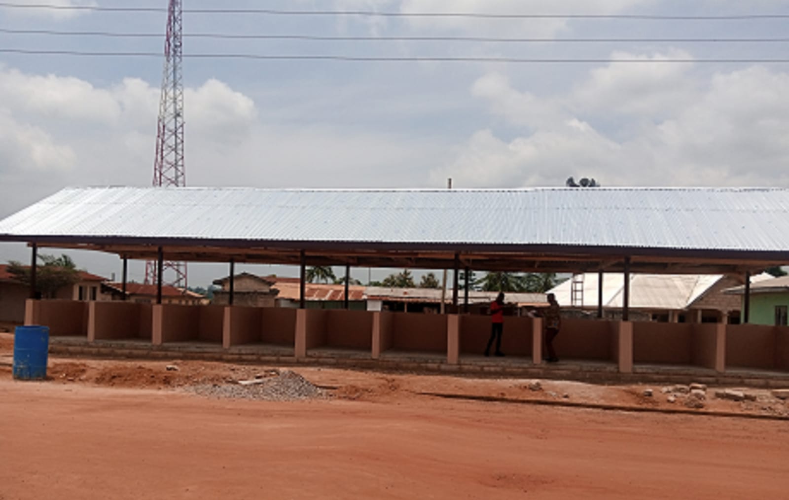 Construction of 20-Unit Market Shed at Ahensan