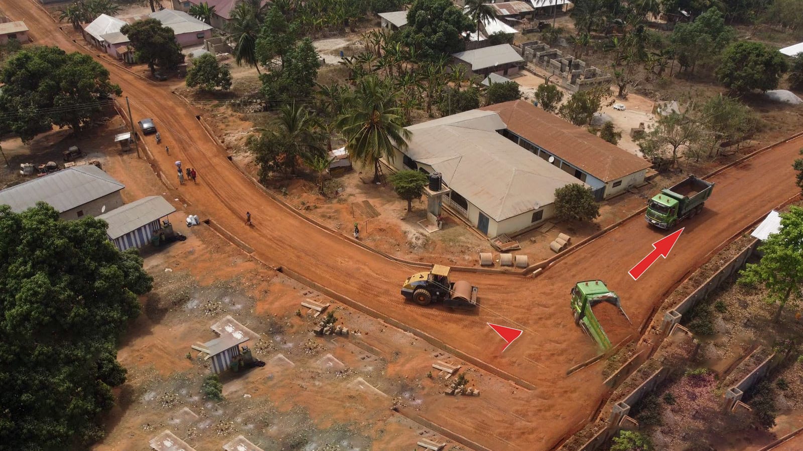 Construction of Jamase-Koofori Town Roads