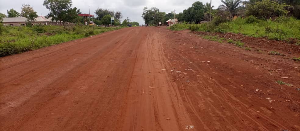 Re-graveling of Road at Wiase