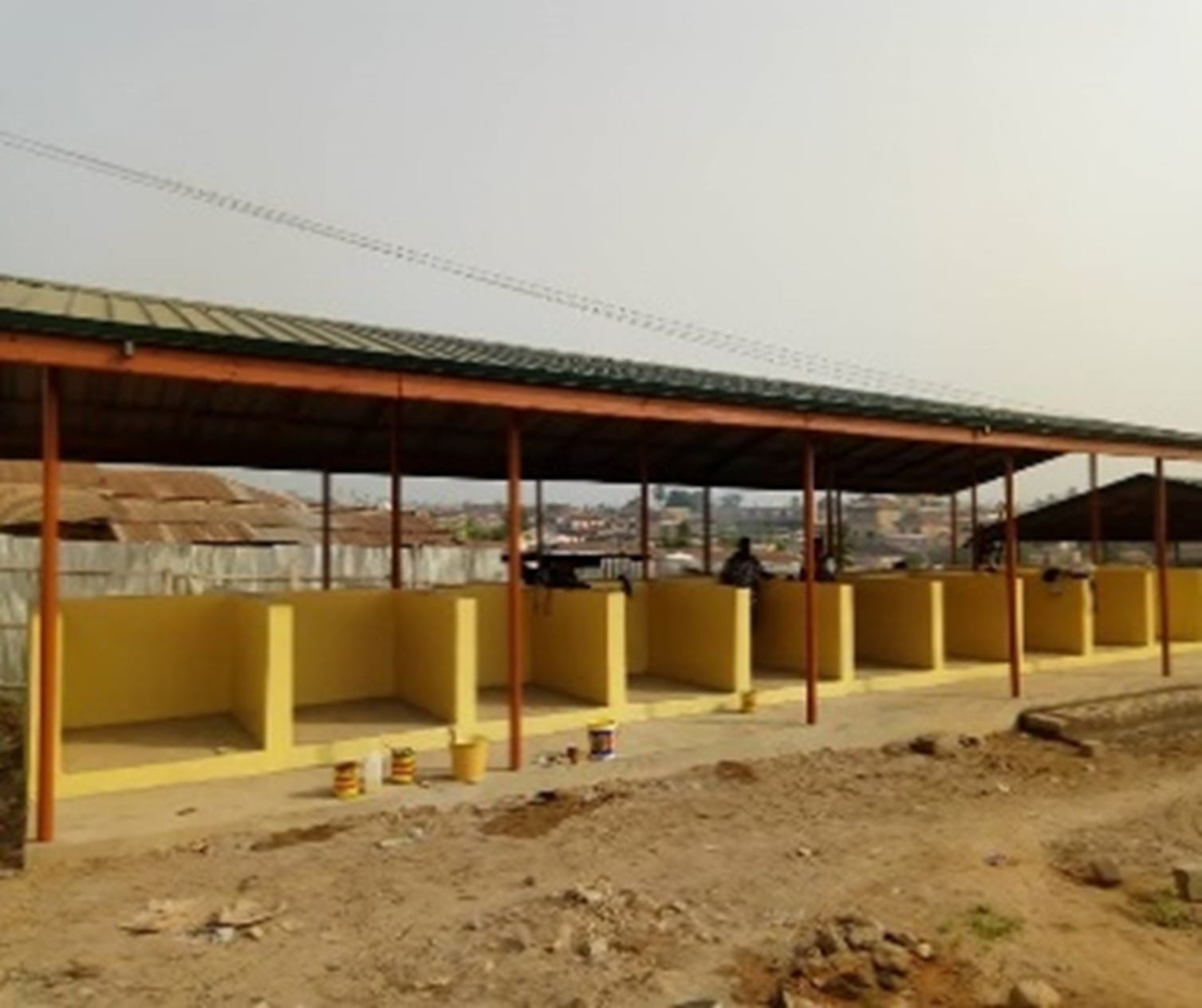 20-unit Market Open Sheds at Nankese Suhum