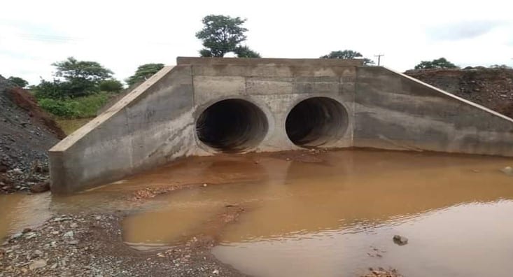 Construction of culvet at Kpatia