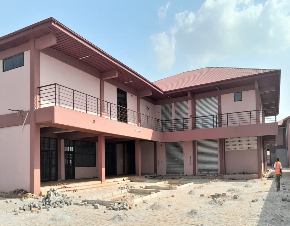 Construction of Eateries and Shops Block B at Nana Abena Market in Techiman