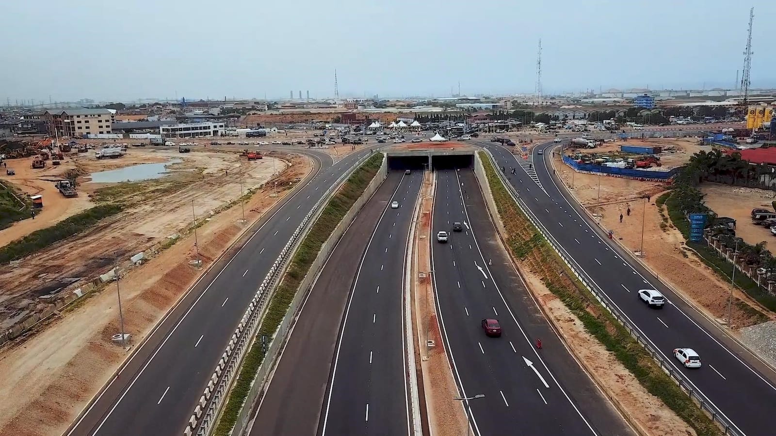 Construction of Tema motorway Interchange