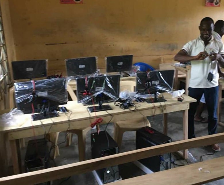 Distribution of Computers to Daboase D/A Primary School