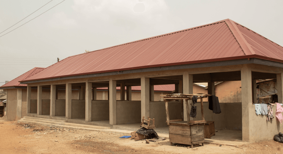 Construction of 16-unit Open Shed at Osenase Market